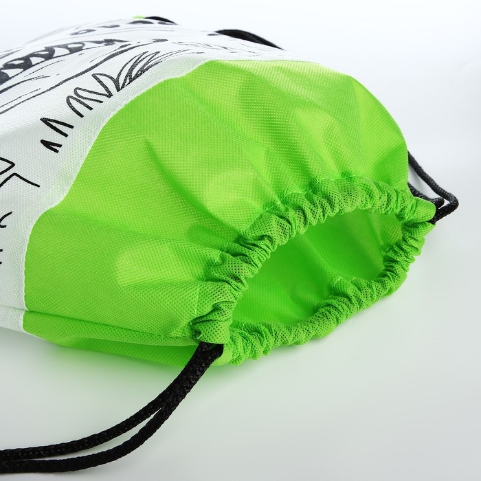 Мешок для обуви под раскраску «Динозавр» 34х40 см, спанбонд Мешок для обуви под раскраску «Динозавр» 34х40 см, спанбонд