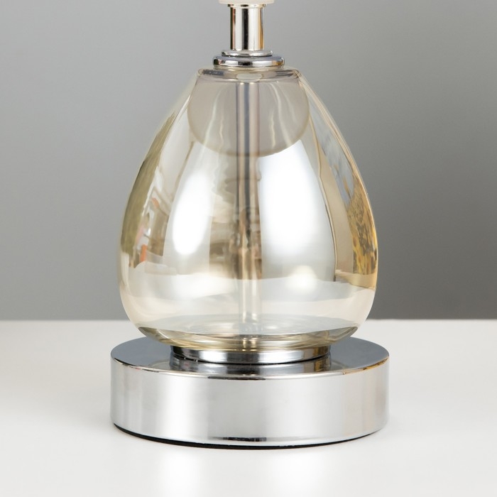 Лампа настольная 16712/1 E27 40Вт хром 22х22х32 см RISALUX Лампа настольная 16712/1 E27 40Вт хром 22х22х32 см RISALUX