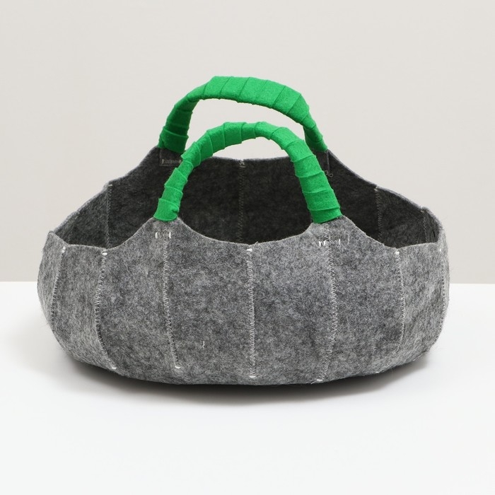 Лежанка для животных из войлока  Лежанка для животных из войлока "Тыква" без подушки