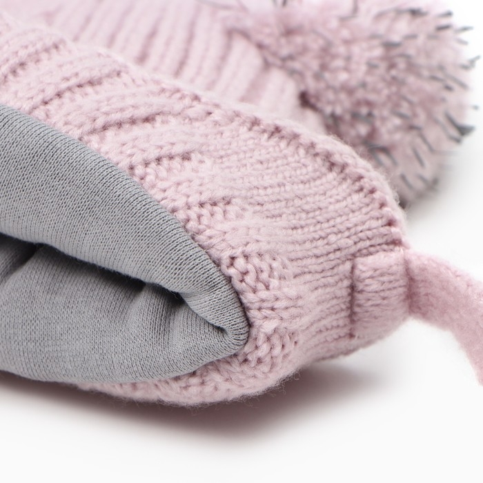 Шапка детская, цвет сиреневый, размер 50-52 Шапка детская, цвет сиреневый, размер 50-52