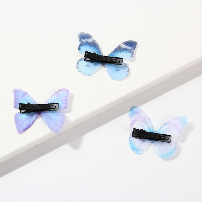 Заколки для волос бабочки «Нежность в каждом моменте», 3 шт., 4,5 х 3,5 см Заколки для волос бабочки «Нежность в каждом моменте», 3 шт., 4,5 х 3,5 см
