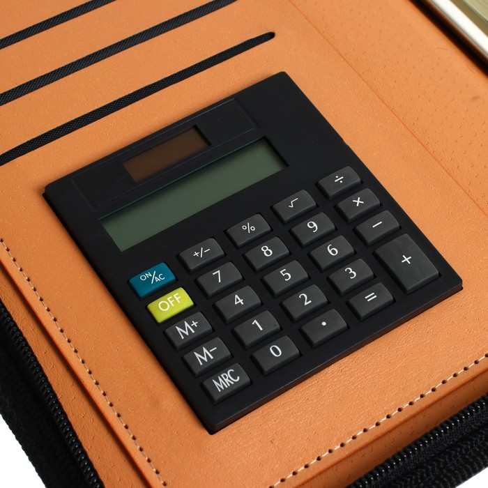 Органайзер на кольцах А5, 96 листов в линейку, на молнии с 3-х сторон, кожзам, с калькулятором, МИКС Органайзер на кольцах А5, 96 листов в линейку, на молнии с 3-х сторон, кожзам, с калькулятором, МИКС