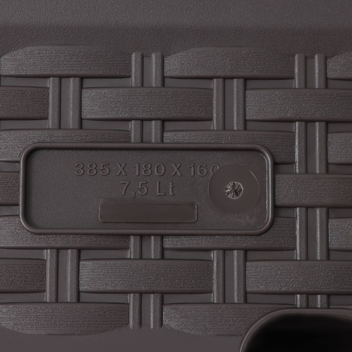 Ящик балконный «Ротанг», 38,5 см, цвет коричневый Ящик балконный «Ротанг», 38,5 см, цвет коричневый