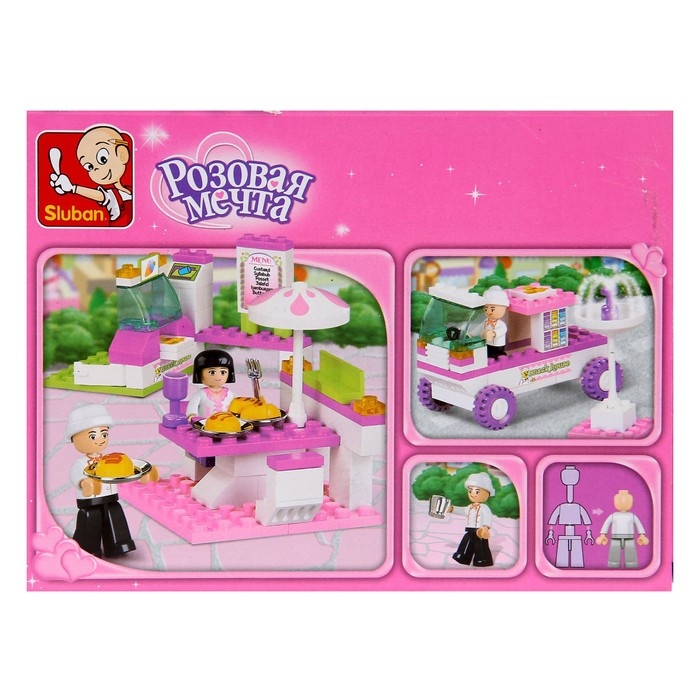 Конструктор «Розовая мечта: мобильный ресторан», 102 детали Конструктор «Розовая мечта: мобильный ресторан», 102 детали