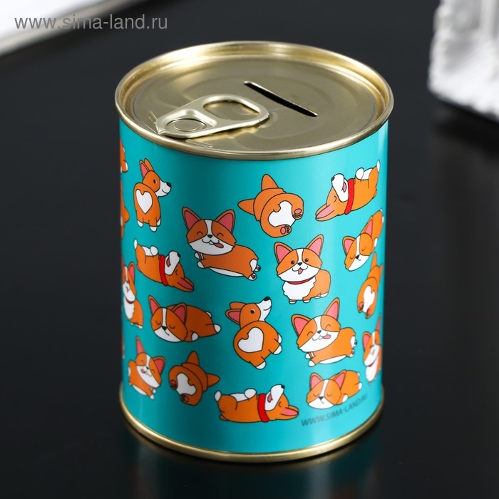 Копилка-банка металл Копилка-банка металл "Накопи и прокути"