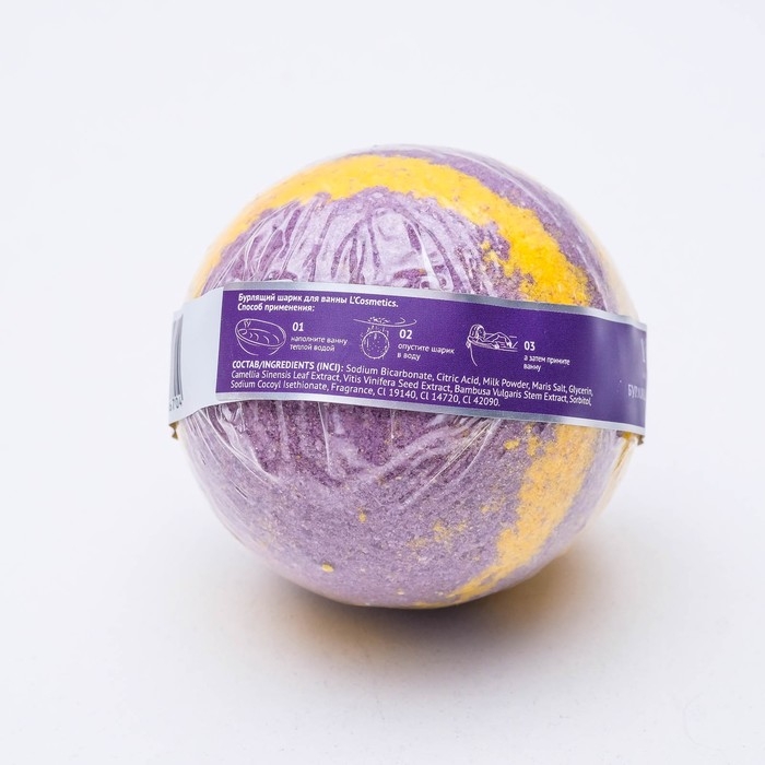 Бомбочка для ванн L'Cosmetics «Ночь Клеопатры» с пеной, 130 г Бомбочка для ванн L'Cosmetics «Ночь Клеопатры» с пеной, 130 г