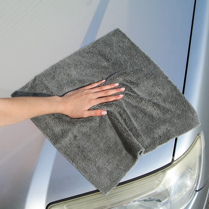 Салфетка из мягкой микрофибры пушистая, полирующая, супервпитывающая 40 х 40 см, 400 г/м² Салфетка из мягкой микрофибры пушистая, полирующая, супервпитывающая 40 х 40 см, 400 г/м²