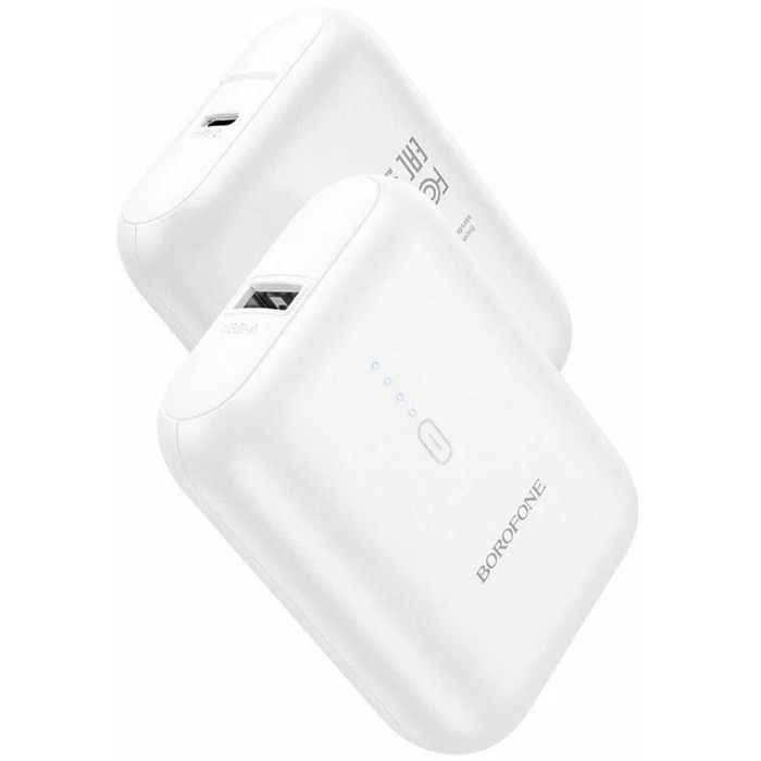 Внешний аккумулятор Borofone BJ31, 5000 мАч, USB/Type-C, 2 A, белый Внешний аккумулятор Borofone BJ31, 5000 мАч, USB/Type-C, 2 A, белый