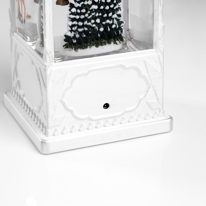 Фигура светодиодная «Новогодняя встреча», 28.4х10.4х10.4 см, музыка, батарейки ААх3 (не в комплекте), USB, свечение тёплое белое Фигура светодиодная «Новогодняя встреча», 28.4х10.4х10.4 см, музыка, батарейки ААх3 (не в комплекте), USB, свечение тёплое белое