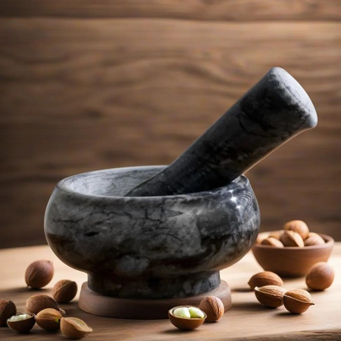 Ступка с пестиком малая, 75 мл, 5 см, № 4 Ступка с пестиком малая, 75 мл, 5 см, № 4