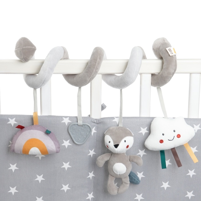 Растяжка на кроватку/коляску «Волчонок Тиша», с прорез., Крошка Я Растяжка на кроватку/коляску «Волчонок Тиша», с прорез., Крошка Я