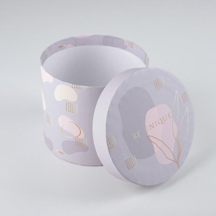 Коробка подарочная круглая, упаковка, «Нежный», 14 х 16 см Коробка подарочная круглая, упаковка, «Нежный», 14 х 16 см