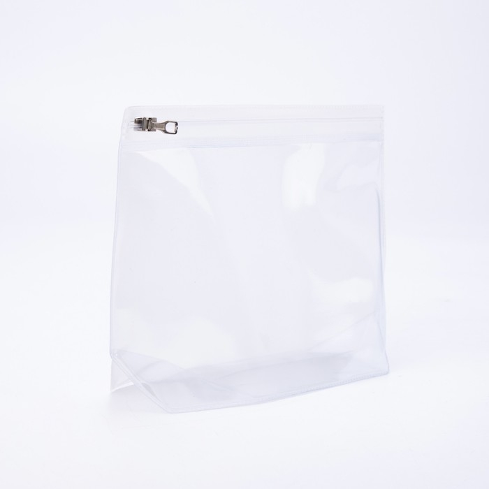 Косметичка с застёжкой зип-лок, цвет прозрачный