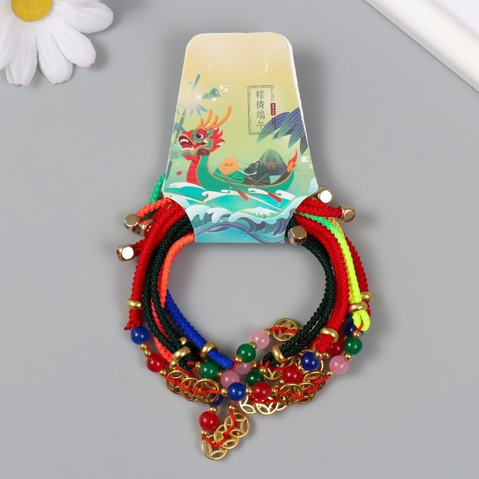 Браслет фен-шуй Браслет фен-шуй "Три золотых монетки" регулируемая длина