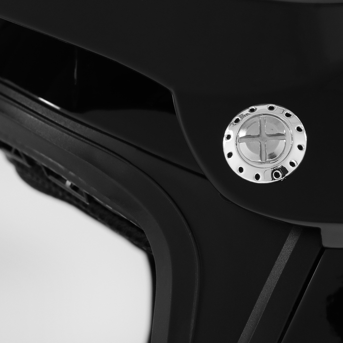 Шлем кроссовый, размер M (57-58), модель - BLD-819-7, черный глянцевый Шлем кроссовый, размер M (57-58), модель - BLD-819-7, черный глянцевый