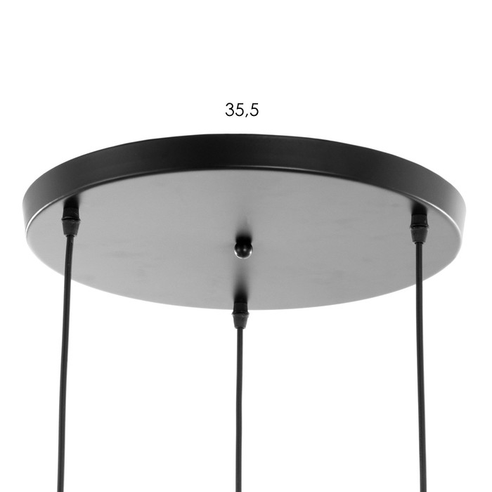 Люстра "Эллеб" 3хЕ27 черный 55х57х55см