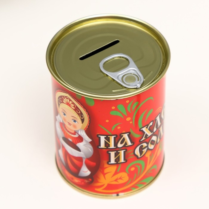Копилка-банка металл Копилка-банка металл "На хлеб и соль"