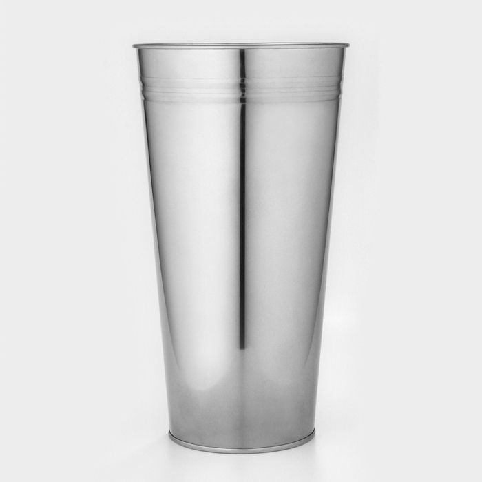 Вазон без ручек, 9 л, h=39 см, нержавеющая сталь, ГОСТ Вазон без ручек, 9 л, h=39 см, нержавеющая сталь, ГОСТ