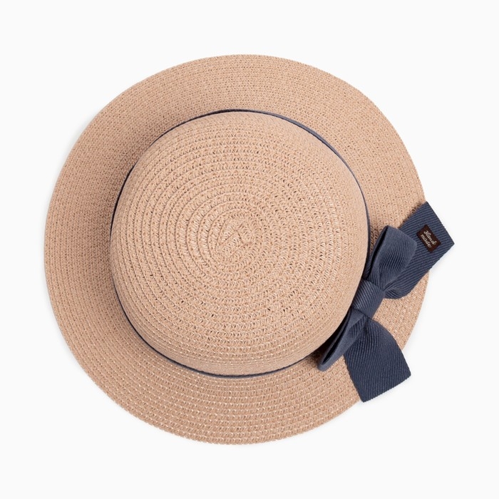 Шляпа для девочки MINAKU, цв. пудра, р-р 54 Шляпа для девочки MINAKU, цв. пудра, р-р 54