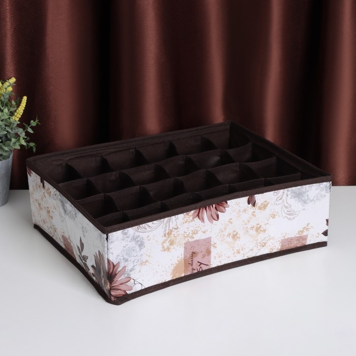 Органайзер для хранения белья Доляна «Астра», 16 ячеек, 36×28×12 см, цвет МИКС Органайзер для хранения белья Доляна «Астра», 16 ячеек, 36×28×12 см, цвет МИКС