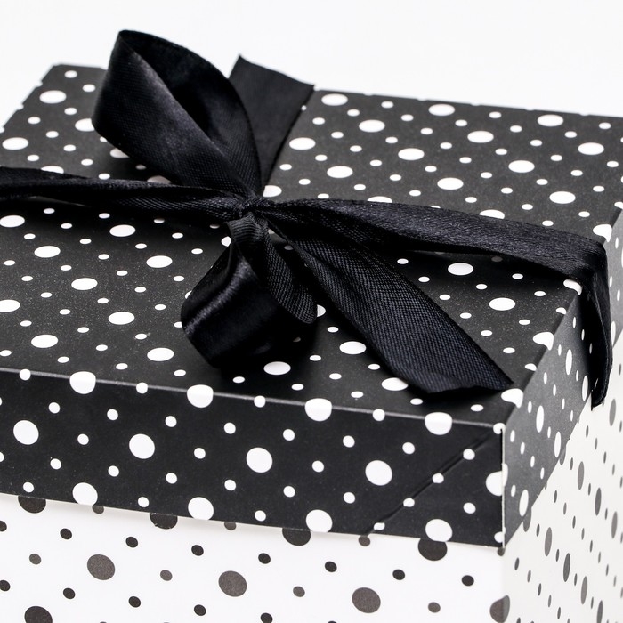 Коробка Самосборная Коробка Самосборная "Горошек" 15х15х15 см