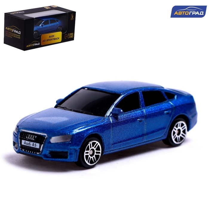 Машина металлическая AUDI A5, 1:64, цвет синий Машина металлическая AUDI A5, 1:64, цвет синий