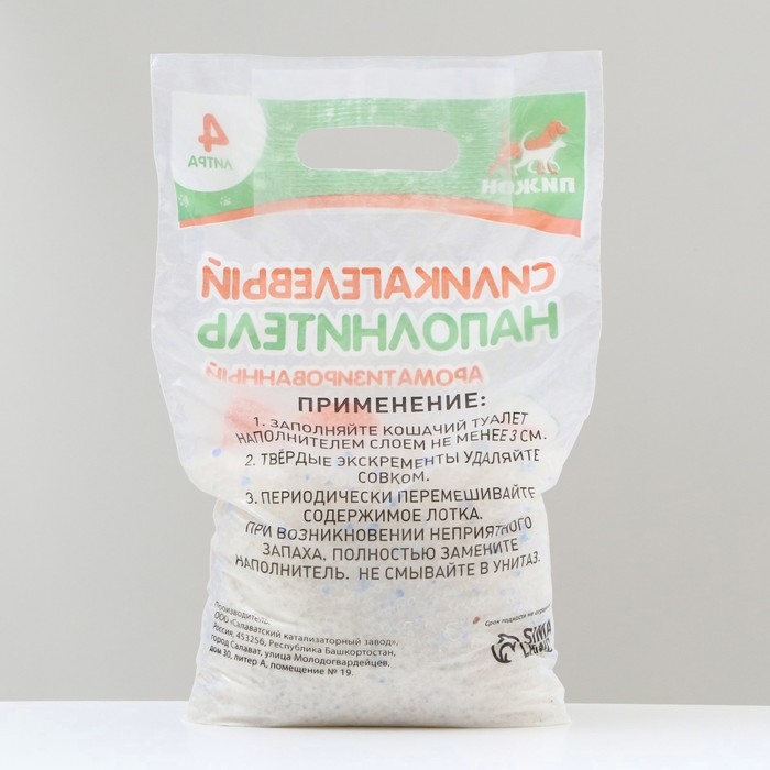 Наполнитель силикагелевый Наполнитель силикагелевый "Пижон", 4 л, аромат ванили