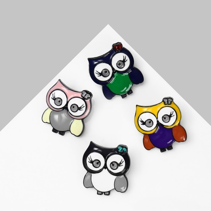 Брошь «Птица» совунья, цвет МИКС в чёрном металле (неделимая фасовка 12 шт., цена за шт.) Брошь «Птица» совунья, цвет МИКС в чёрном металле (неделимая фасовка 12 шт., цена за шт.)