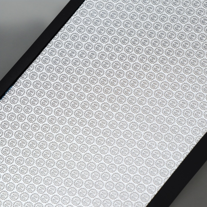 Пилка для ног, лазерная, двусторонняя, прорезиненная ручка, 25,5 см, цвет чёрный