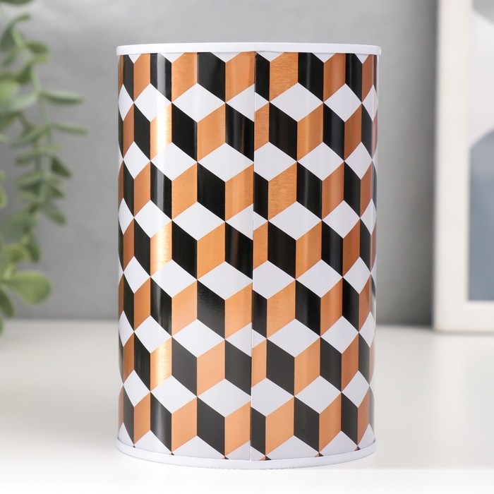 Копилка металл Копилка металл "Соты/кубики" МИКС 8х8х12,5 см