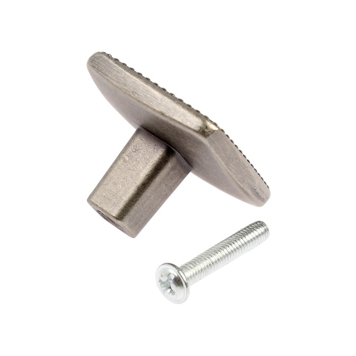 Ручка кнопка ELEGANT, керамическая, цвет старинное серебро Ручка кнопка ELEGANT, керамическая, цвет старинное серебро