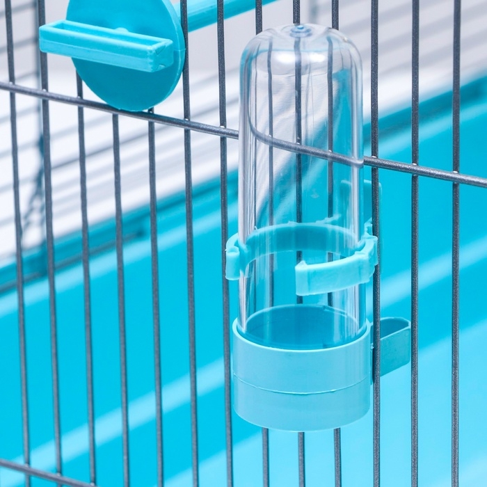 Клетка для птиц Клетка для птиц "Пижон" №104, разборная, 1 секция, 58 х 40 х 48см, бирюзовая