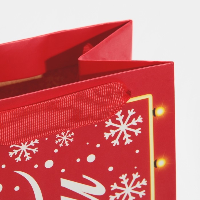 Пакет под бутылку «С Новым годом!», 13 х 36 х 10 см, Новый год