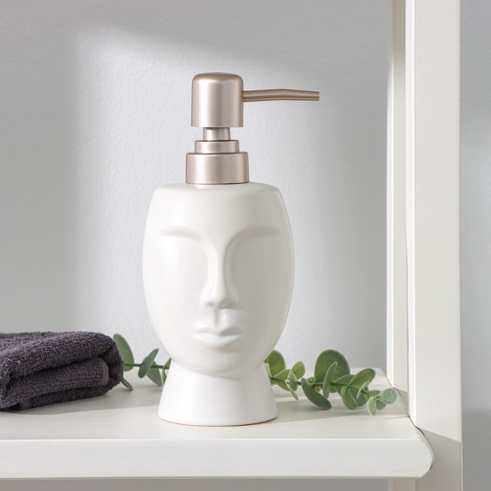 Дозатор для жидкого мыла SAVANNA «Вуду», 240 мл, цвет белый Дозатор для жидкого мыла SAVANNA «Вуду», 240 мл, цвет белый