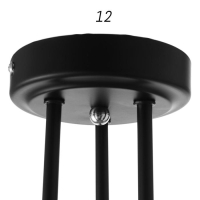 Люстра 1089/3BK 40Вт Е27 черный 54х54х26 см BayerLux