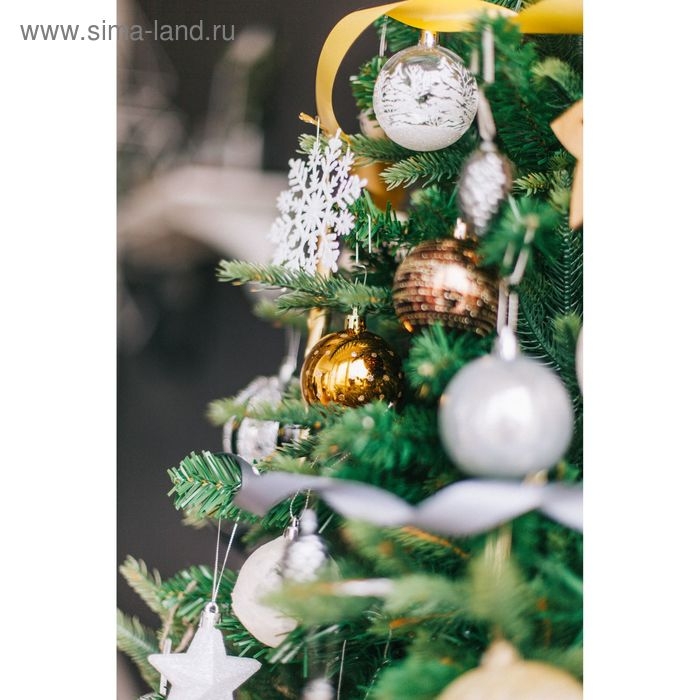 Украшение ёлочное Украшение ёлочное "Снежинка" (набор 3 шт) d-9 см, белый