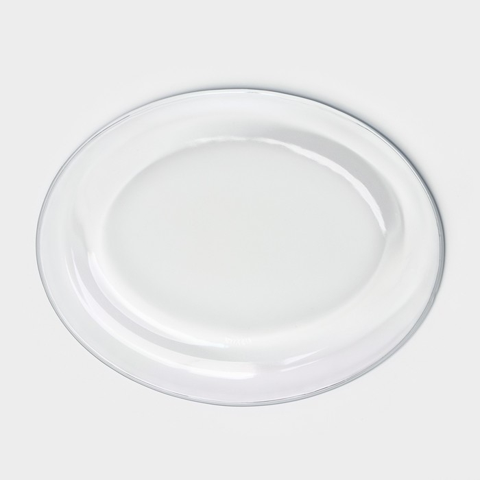 Тарелка стеклянная FLORIDA, 18×14 см, 2 шт Тарелка стеклянная FLORIDA, 18×14 см, 2 шт