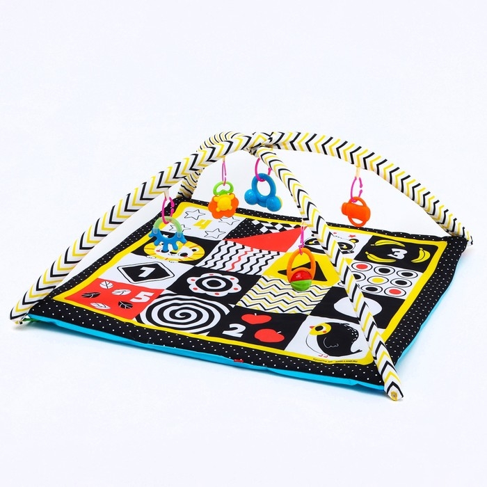 Развивающий коврик с дугами по методике Гленна Домана, 85х85 см, Крошка Я Развивающий коврик с дугами по методике Гленна Домана, 85х85 см, Крошка Я