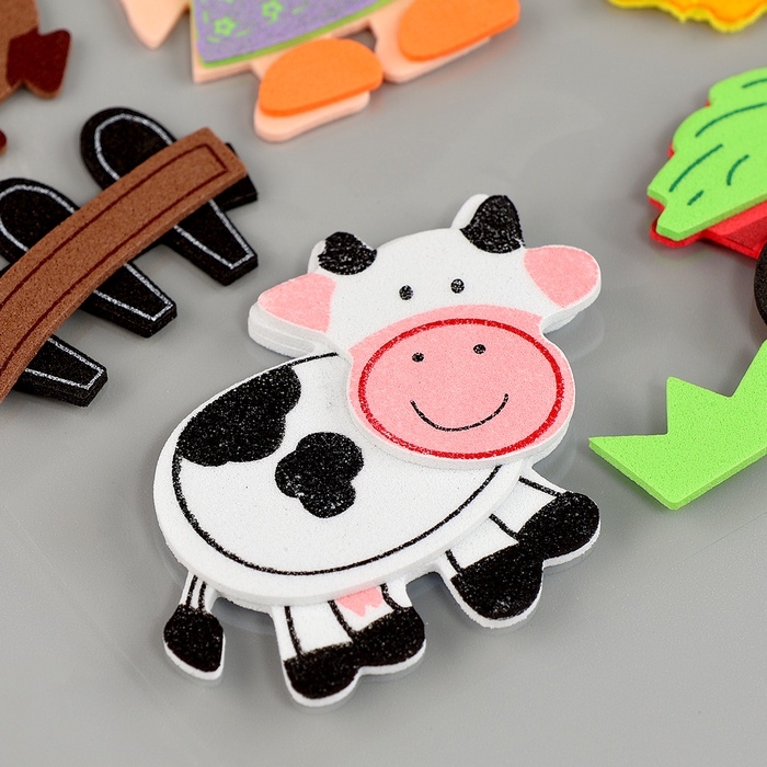 Набор наклеек из EVA  Набор наклеек из EVA "Ферма", 10 шт