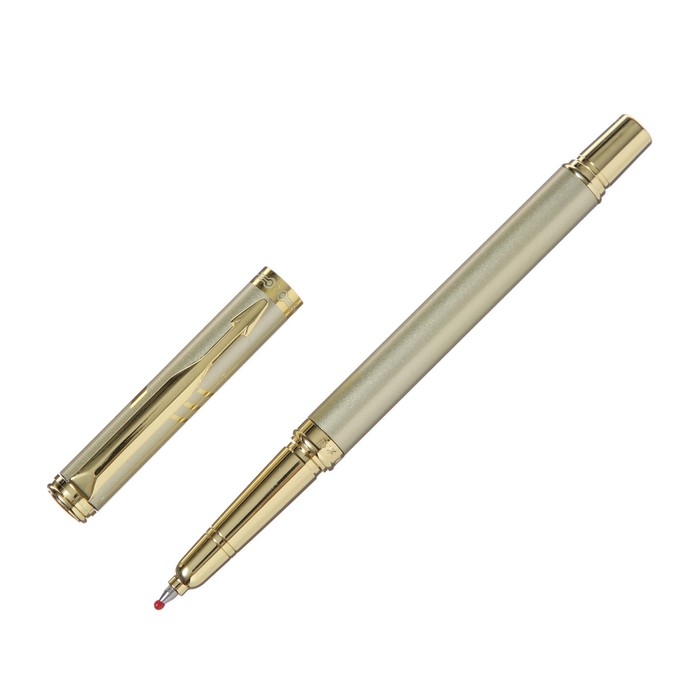 Ручка роллер Calligrata, футляр, золотистая Ручка роллер Calligrata, футляр, золотистая