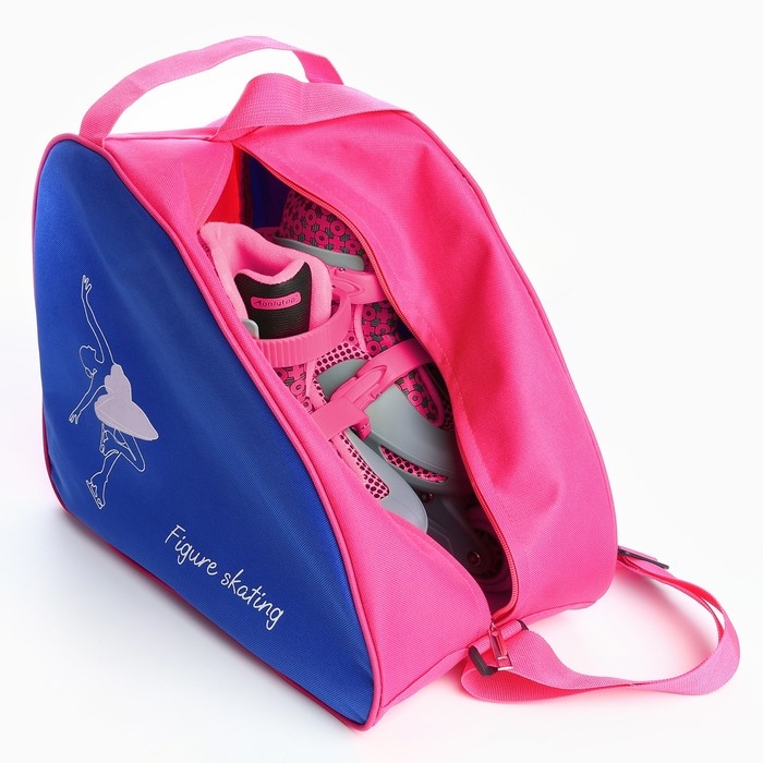 Сумка для роликовых коньков «FIGURE SKATING», 40х32х20 см, синий цвет