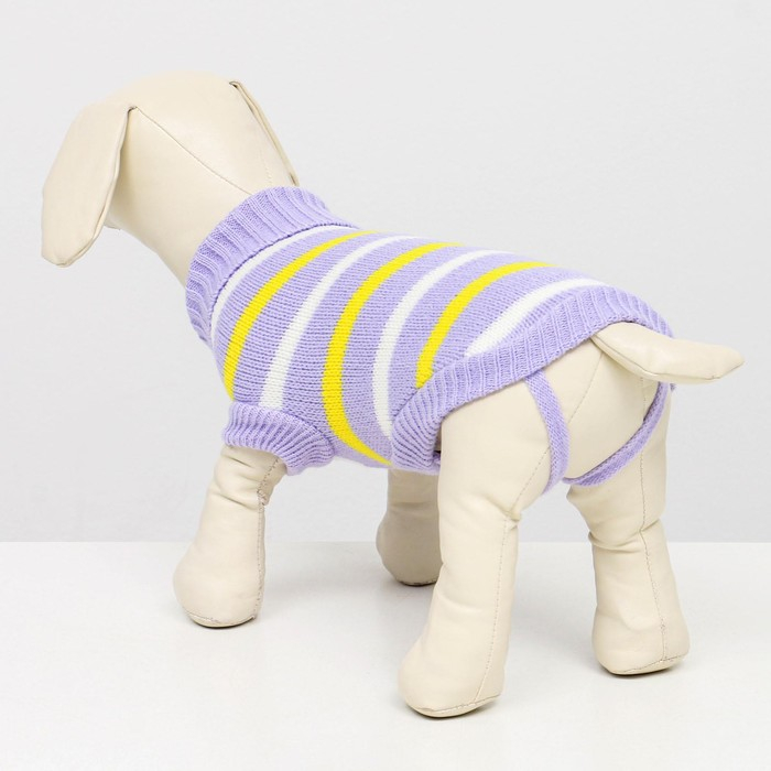 Свитер  Свитер "Полоски", L (ДС 29, ОШ 29, ОГ 29-49 см)