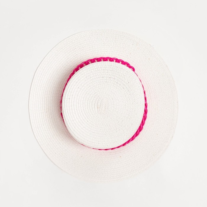 Шляпа женская MINAKU цвет белый, р-р 56-58 Шляпа женская MINAKU цвет белый, р-р 56-58