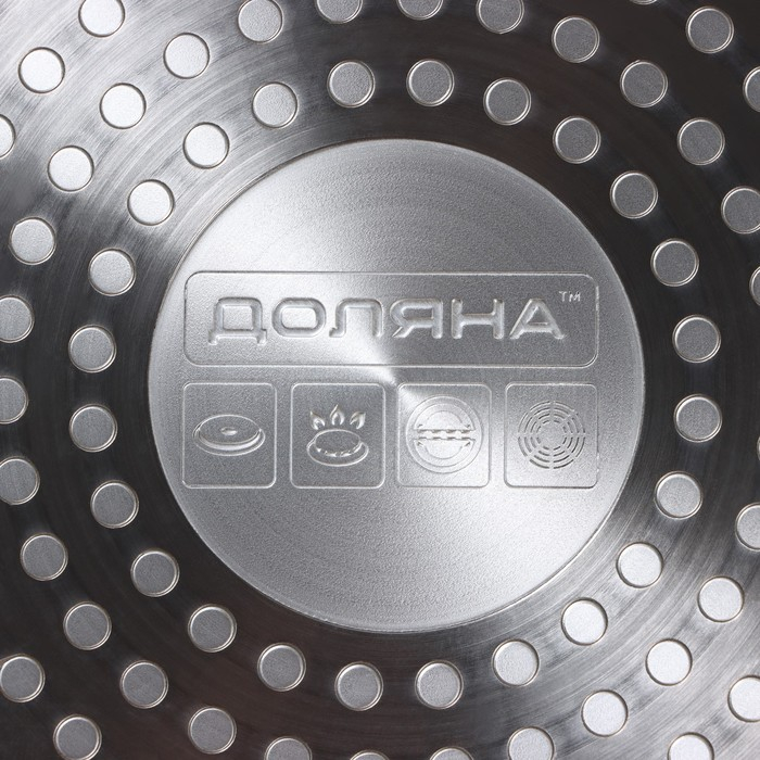 Сковорода блинная Доляна Grit, d=24 см, ручка soft-touch, антипригарное покрытие, индукция, цвет коричневый Сковорода блинная Доляна Grit, d=24 см, ручка soft-touch, антипригарное покрытие, индукция, цвет коричневый