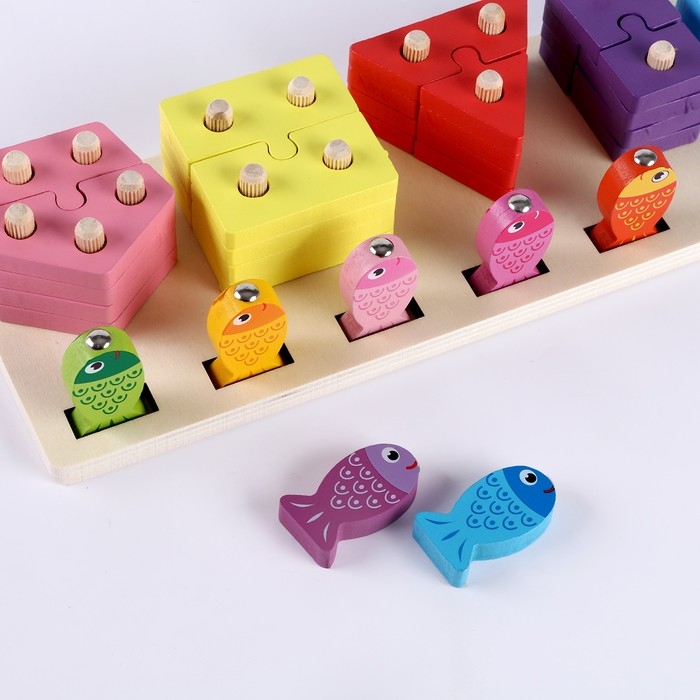 Пирамидка + рыбалка 2 в 1 «Собери» 30,8 × 10,5 × 5,5 см Пирамидка + рыбалка 2 в 1 «Собери» 30,8 × 10,5 × 5,5 см