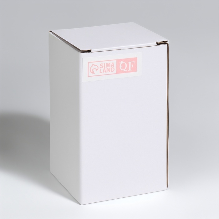 Органайзер для хранения ватных палочек «BAMBOO», с крышкой, 10 × 6 × 6 см, в картонной коробке, цвет прозрачный/коричневый Органайзер для хранения ватных палочек «BAMBOO», с крышкой, 10 × 6 × 6 см, в картонной коробке, цвет прозрачный/коричневый