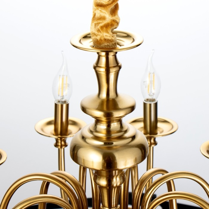 Люстра Люстра "Антер" 12х40Вт Е14 латунь 75х75х50 см BayerLux