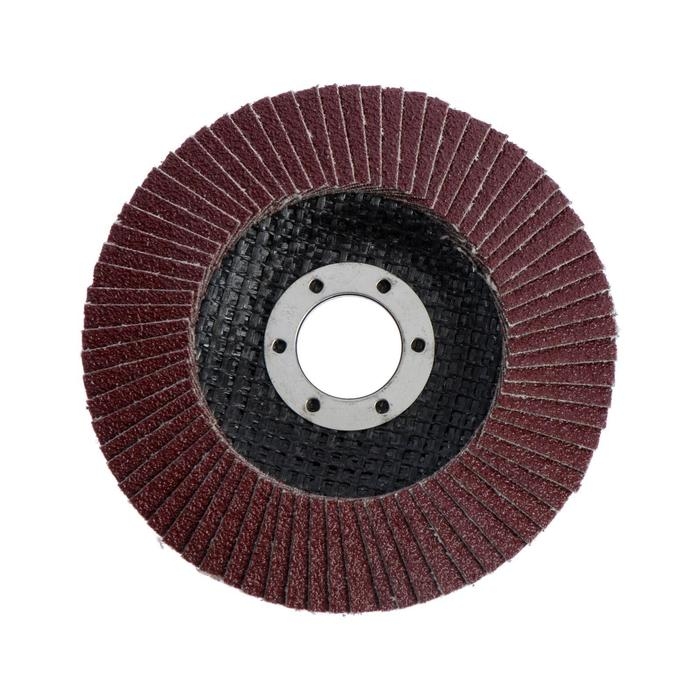 Круг лепестковый торцевой конический ЛОМ, 115 х 22 мм, Р80 Круг лепестковый торцевой конический ЛОМ, 115 х 22 мм, Р80