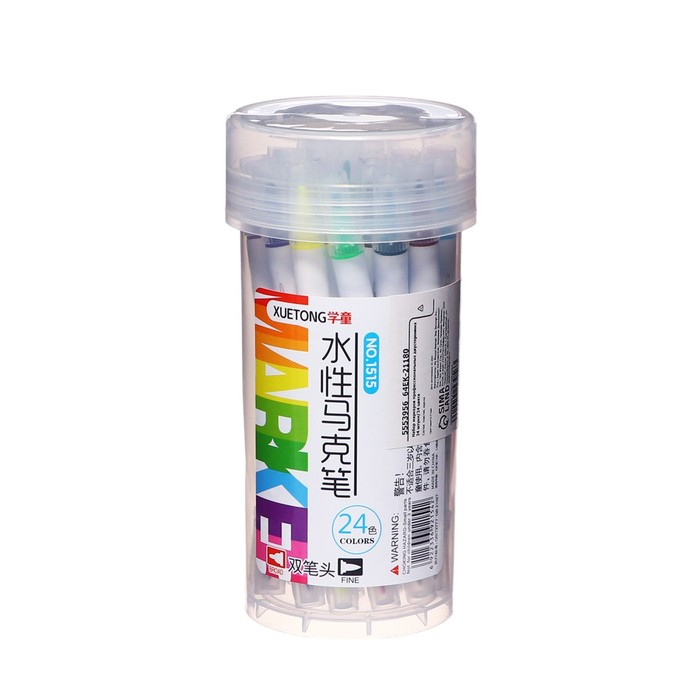 Набор маркеров для скетчинга двусторонние 24 штук/24 цветов Набор маркеров для скетчинга двусторонние 24 штук/24 цветов