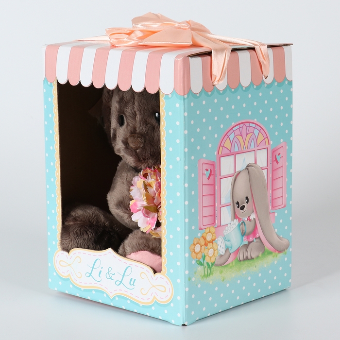 Мягкая игрушка «Li с цветами», заяц, 25 см Мягкая игрушка «Li с цветами», заяц, 25 см